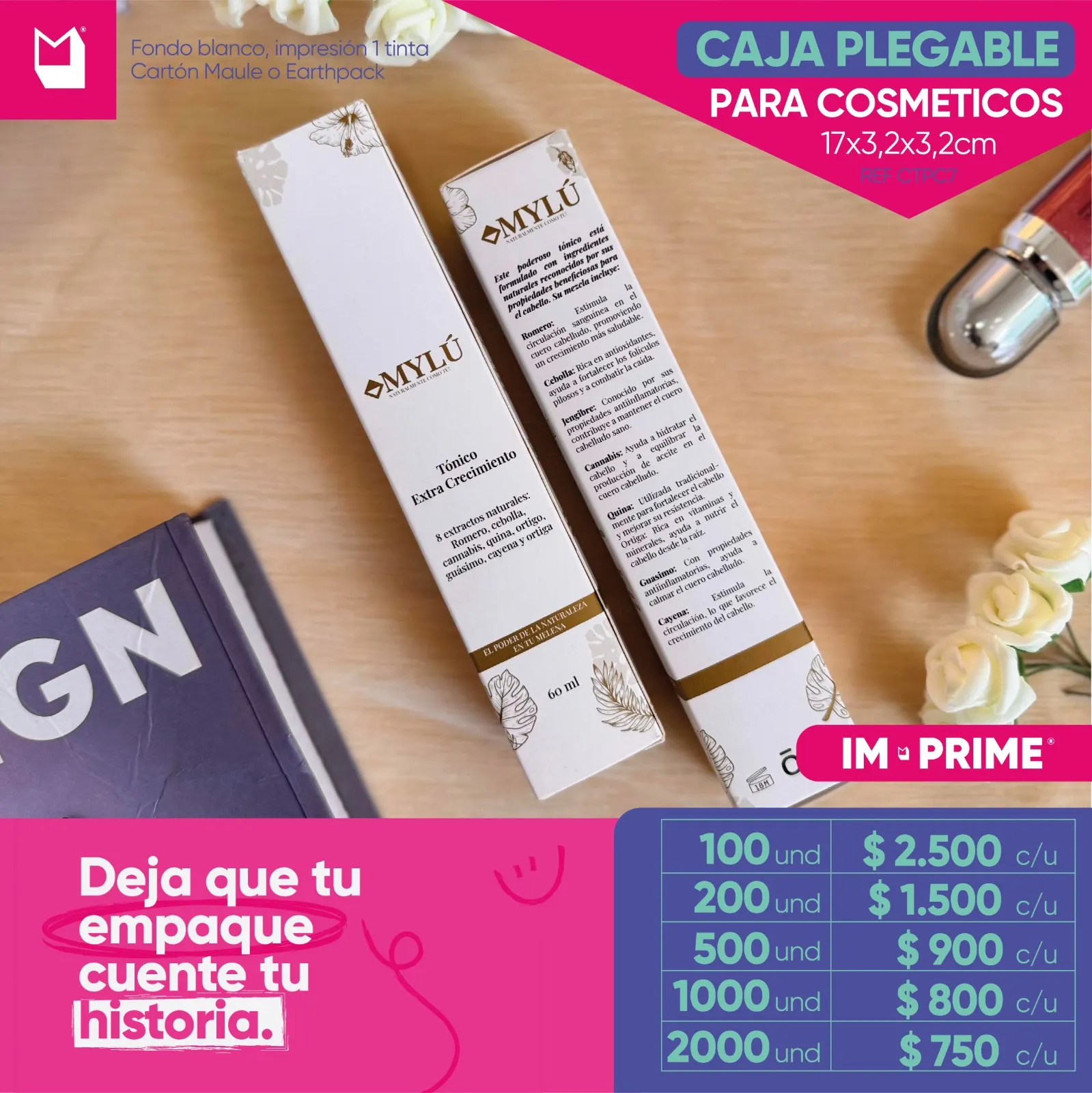 Caja Plegable 17x3.2x3.2cm